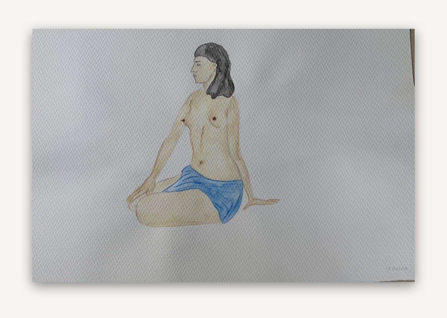 Frinipol — tinta sobre papel de algodón de Nuza, dibujo a doble cara